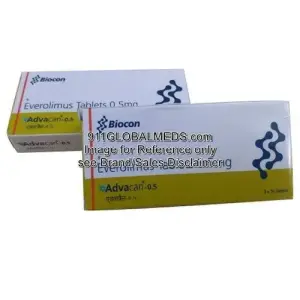 911 Global Meds to buy Generic Everolimus 0.50 mg Tablet online