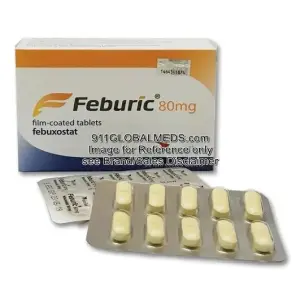 911 Global Meds to buy Generic Febuxostat 80 mg Tablet online