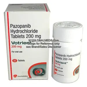 911 Global Meds to buy Brand Votrient 200 mg Tablet of GlaxoSmithKline online