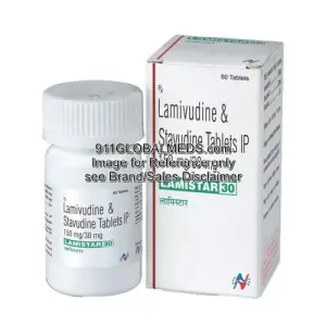 911 Global Meds to buy Generic Lamivudine + Stavudine 150 mg + 30 mg Tablet online