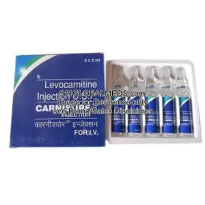 911 Global Meds to buy Generic Levocarnitine (L-Carnitine) 1000 mg / 5 mL Vials online