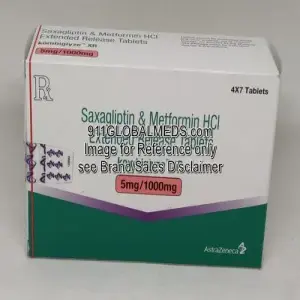 911 Global Meds to buy Brand Kombiglyze 5 mg + 1000 mg Tablet of AstraZeneca online