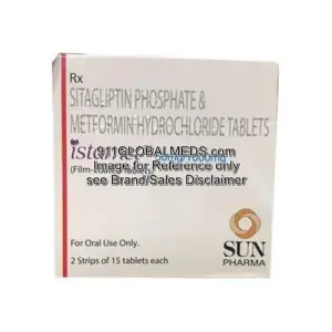 911 Global Meds to buy Generic Sitagliptin + Metformin 50 mg + 1000 mg Tablet online