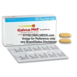 911 Global Meds to buy Brand Galvus Met 50 mg + 500 mg Tablet of Novartis online