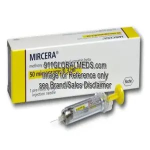 911 Global Meds to buy Brand Mircera 50 mcg / 0.3 mL Vials of Roche online