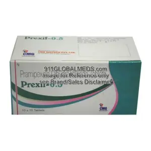 911 Global Meds to buy Generic Pramipexole Dihydrochloride 0.5 mg Tablet online