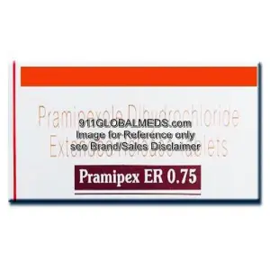911 Global Meds to buy Generic Pramipexole Dihydrochloride ER 0.75 mg Tablet online