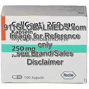 911 Global Meds to buy Brand Cellcept 250 mg Capsules of Roche online