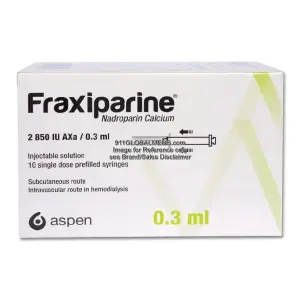 911 Global Meds to buy Brand Fraxiparine 2850 IU / 0.3 mL Vials of GlaxoSmithKline online