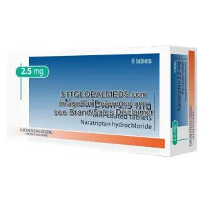 911 Global Meds to buy Generic Naratriptan 2.5 mg Tablet online
