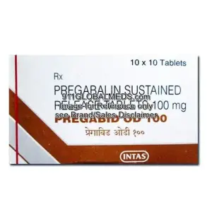 911 Global Meds to buy Generic Pregabalin 100 mg Tablet online