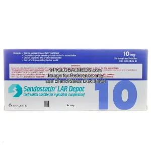 911 Global Meds to buy Brand Sandostatin LAR 10 mg packet of Novartis online