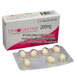 911 Global Meds to buy Brand Utrogestan  200 mg Capsules of Besins Healthcare online