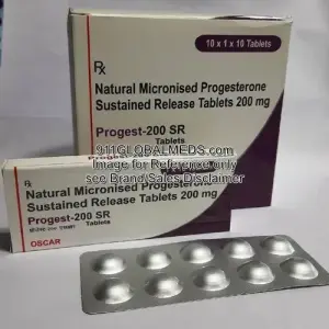 911 Global Meds to buy Generic Progesterone (Natural Micronized) 200 mg Tablet online