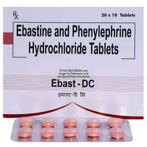 911 Global Meds to buy Generic Ebastine + Phenylephrine 10 mg + 10 mg Tablet online
