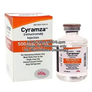 911 Global Meds to buy Brand Cyramza 500 mg / 50 mL Vials of Eli Lilly online