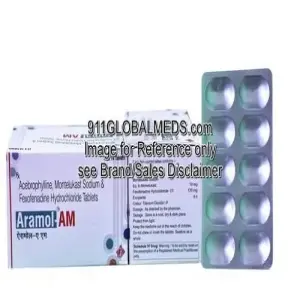 911 Global Meds to buy Generic Fexofenadine + Montelukast 120 mg + 10 mg Tablet online