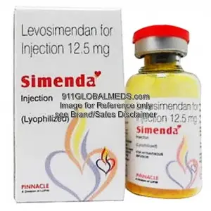 911 Global Meds to buy Generic Levosimendan 12.5 mg / 1 mL Vials online