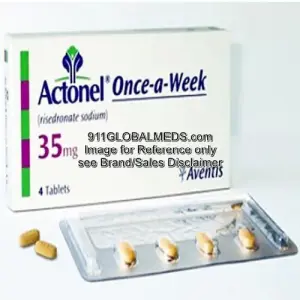 911 Global Meds to buy Brand Actonel 35 mg Tablet of Sanofi online