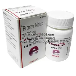 911 Global Meds to buy Generic Ritonavir 100 mg Tablet online