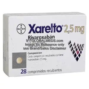 911 Global Meds to buy Brand Xarelto 2.5 mg Tablet of Bayer online