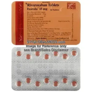 911 Global Meds to buy Generic Rivaroxaban 15 mg Tablet online