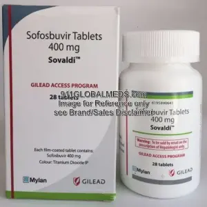 911 Global Meds to buy Brand Sovaldi 400 mg  Tablet of Gilead online