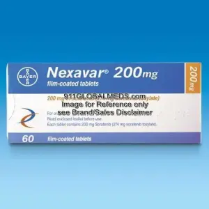 911 Global Meds to buy Brand Nexavar 200 mg Tablet of Bayer online