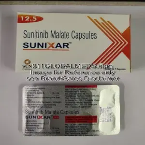 911 Global Meds to buy Generic Sunitinib 12.5 mg Capsules online