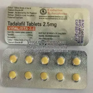 911 Global Meds to buy Generic Tadalafil 2.5 mg Tablet online