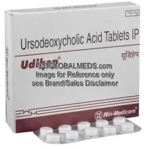 911 Global Meds to buy Generic Ursodeoxycholic Acid 150 mg Tablet online