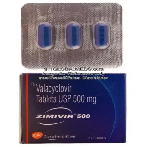 911 Global Meds to buy Brand Zimivir 500 mg Tablet of GlaxoSmithKline online