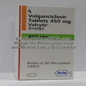 911 Global Meds to buy Brand Valcyte 450 mg  Tablet of Roche online