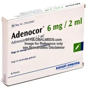 911 Global Meds to buy Brand Adenocor 6 mg / 2 mL Vials of Sanofi online
