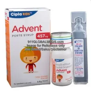 911 Global Meds to buy Generic Amoxicillin + Clavulanic acid (400 mg + 57 mg) / 5mL  30mL Bottle online