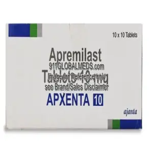 911 Global Meds to buy Generic Apremilast 10 mg Tablet online
