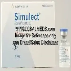 911 Global Meds to buy Brand Simulect 20 mg Vials of Novartis online