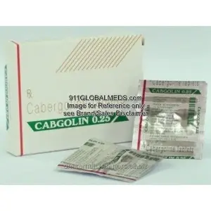 911 Global Meds to buy Generic Cabergoline 0.25 mg Tablet online