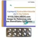 911 Global Meds to buy Generic Captopril + Hydrochlorothiazide 25 mg + 15 mg Tablet online