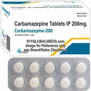 911 Global Meds to buy Generic Carbamazepine 200 mg Tablet online
