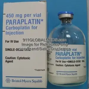 911 Global Meds to buy Brand PARAPLATIN 450 mg / 45 mL Vials of Bristol Myers Squibb online