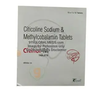 911 Global Meds to buy Generic Citicoline + Methylcobalamin 500 mg + 750 mcg Tablet online