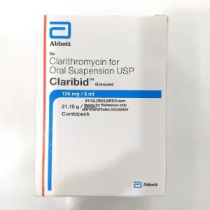 911 Global Meds to buy Brand Claribid 125 mg / 5mL  30mL Bottle of Abbott online
