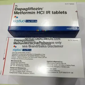 911 Global Meds to buy Brand Xigduo XR 5 mg + 1000 mg Tablet of AstraZeneca online