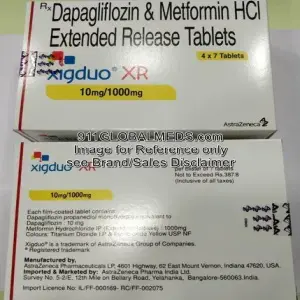 911 Global Meds to buy Brand Xigduo XR 10 mg + 1000 mg Tablet of AstraZeneca online