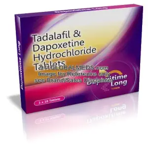 911 Global Meds to buy Generic Dapoxetine + Tadalafil 30 mg + 10 mg Tablet online