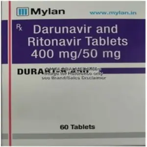 911 Global Meds to buy Generic Darunavir + Ritonavir 400 mg + 50 mg Tablet online