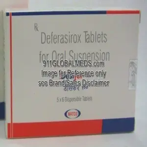 911 Global Meds to buy Generic Deferasirox 100 mg Tablet online