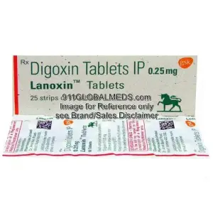 911 Global Meds to buy Brand Lanoxin 0.25 mg Tablet of GlaxoSmithKline online